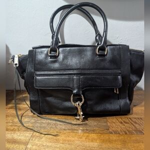 Rebecca‎ Minkoff Bowery Fatigue Black Satchel Bag Purse "No Shoulder Strap"